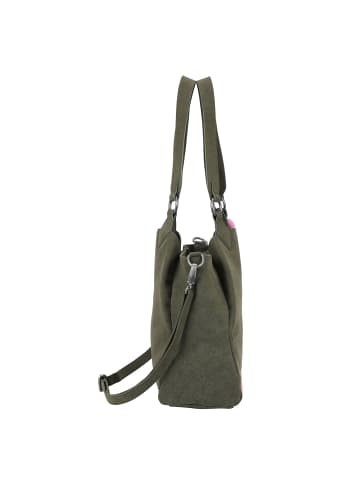 Fritzi aus Preußen Maia Suede Jacky Shopper Tasche 40 cm in dark olive