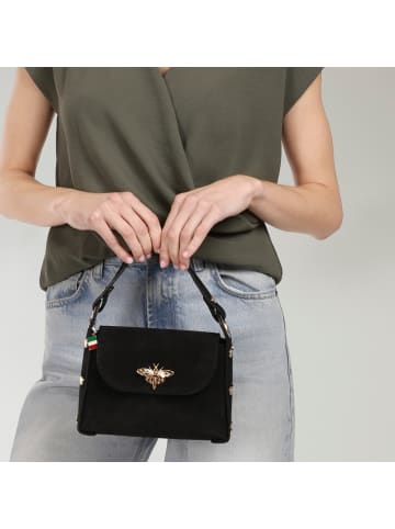 Florence Florence Umhängetasche Leder schwarz ca. 19cm