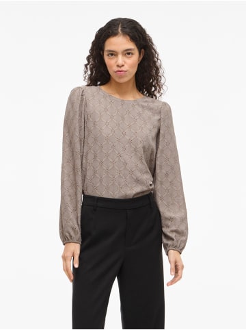 Vila Oberteil mit langen Ärmeln in Moon Rock