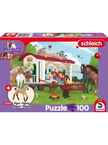 Schmidt Spiele Spiel - Horse Club, Hannoveraner Fohlen, Falbe (AT), 100 Teile, mit Add-on (ein