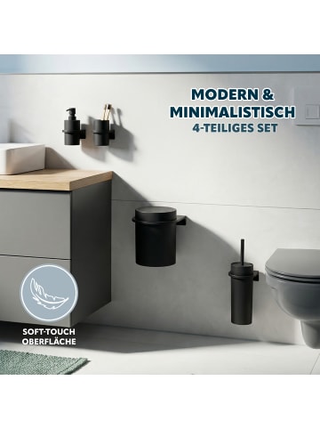 bremermann Bad-Accessoires Set SAVONA 4tlg. rund