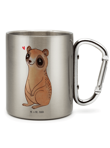 Mr. & Mrs. Panda Tasse Plumplori Glücklich ohne Spruch in Silber