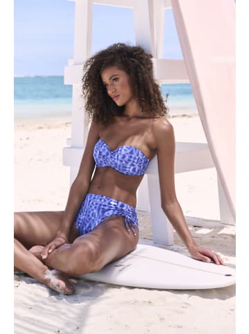 ELBSAND Bügel-Bandeau-Bikini-Top in blau