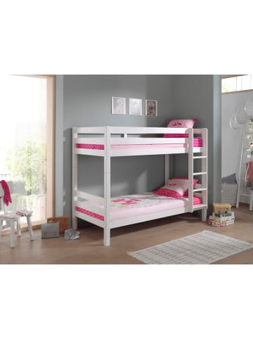 58 aufm Kessel ETAGENBETT Karolina 210x161x105 aus Massivholz in Weiß