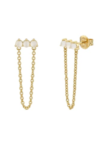 Noelani Ohrstecker Silber 925, gelbvergoldet in gold