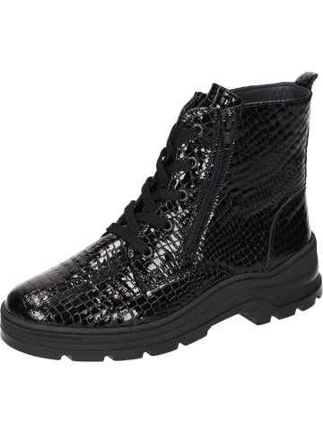 Comfortabel Schnürstiefeletten, Freizeit Stiefeletten in schwarz