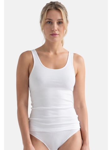 Conta Unterhemd / Top Modal in Weiß / blau