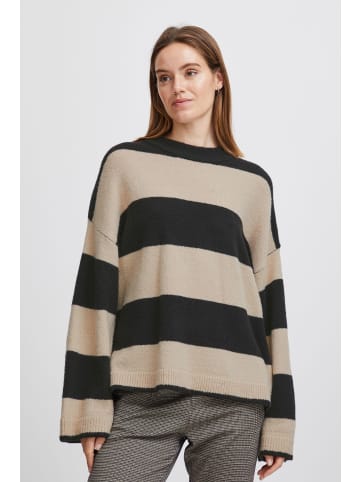 b.young Strickpullover BYOMARTHA STRIPE JUMPER - 20813889 in schwarz