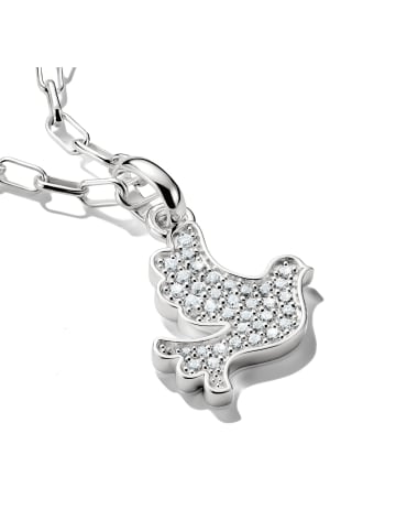 Thomas Sabo Charm-Anhänger Friedenstaube Connect in silber, weiß