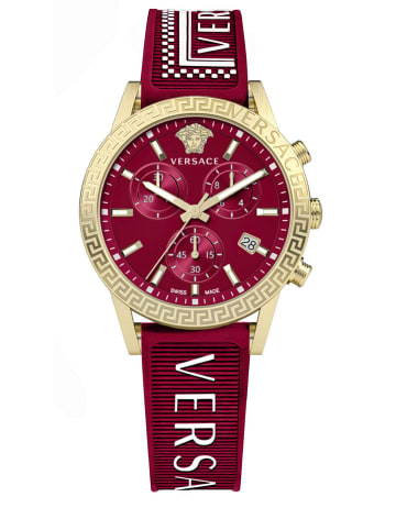 Versace Analoguhr für Damen in rot