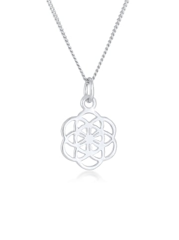 Nenalina Halskette 925 Sterling Silber Blume, Ornament in Silber