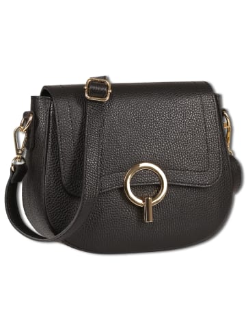 Toscanto Leder Umhängetasche Toscanto Tasche schwarz ca. 23cm