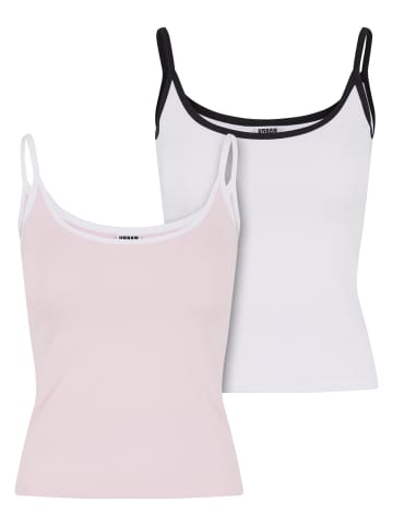 Urban Classics Urban Classics Tank-Tops in blushedrose/white+white/black