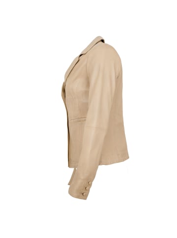 JILANI Lederblazer Lammnappa in Sand