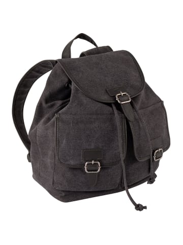 Camel Active MOUNTAIN Rucksack aus gewaschenem Canvas in Dunkelgrau