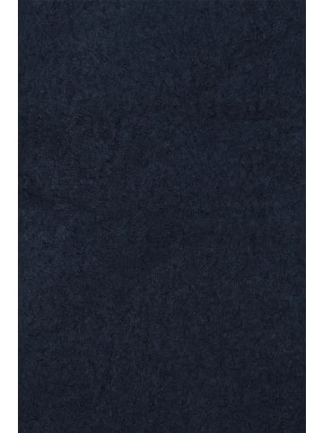 Faera Schal in Dreiecksform mit bunter Zierstichkante in Navy