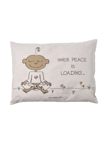 Goebel Bio-Zirbenkissen " Der kleine Yogi Inner Peace is Loading " in Beige