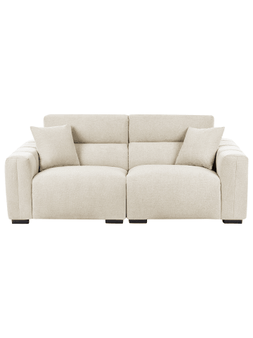 Beliani 3-tlg 3-Sitzer Sofa FAUSKAN in Beige