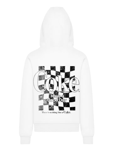 F4NT4STIC Hoodie Coca Cola Checker in weiß