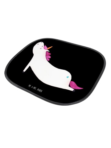 Mr. & Mrs. Panda Sonnenschutz Autoscheibe Einhorn Yoga ohne Spruch in Schwarz