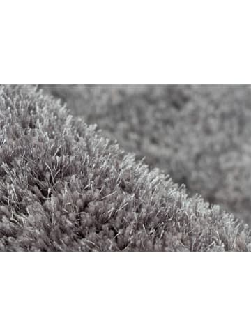 Kayoom Hochflor Teppich Royal 110 in silber - rechteckig