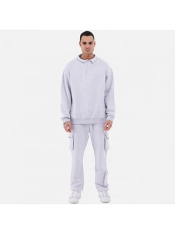 Megaman Jogginganzug Set Jogger Pullover Oversize Fit in Braun