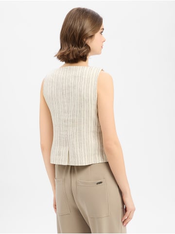 SAMSOE & SAMSOE Weste Salomes in ecru schoko - 0001