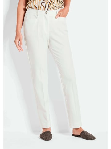 GOLDNER Hose Bauchweghose Adelina mit Formbund in cremeweiß