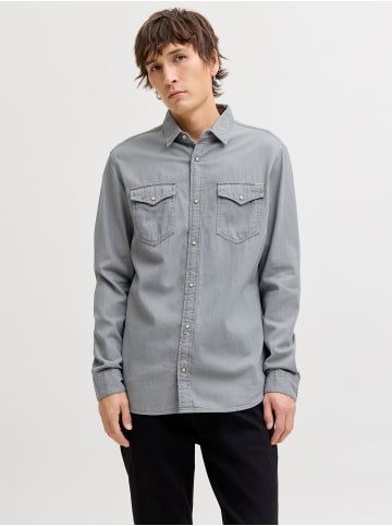 Jack & Jones Jeanshemd in Light Grey Denim 1