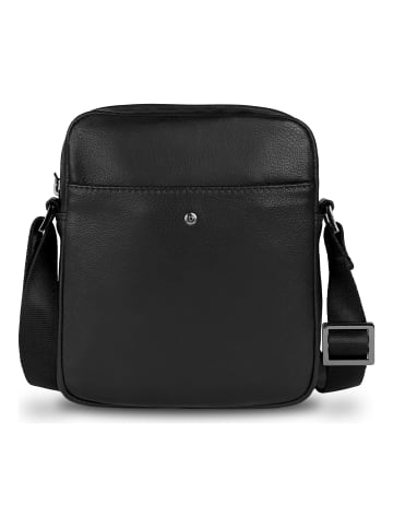 Bugatti Black Magic Mini Bag Umhängetasche Leder 17 cm schwarz