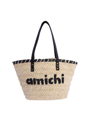 Amichi Strandtasche Sigsberta (B)26 x (H)25 x (T)10 cm in Schwarz