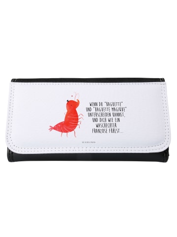 Mr. & Mrs. Panda Portemonnaie für Damen Garnele Franzose mit Spruch in Weiß