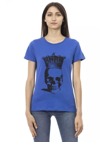Trussardi Action Grün Blau Baumwolle Damen T-Shirt