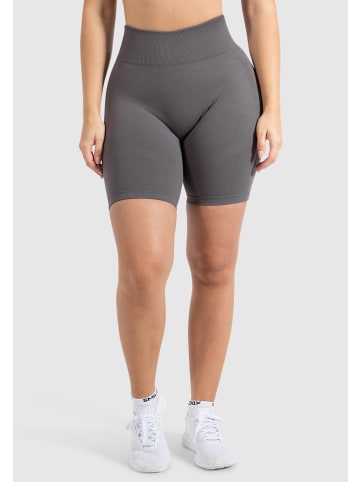 SMILODOX Shorts Maria Solid Scrunch in Anthrazit