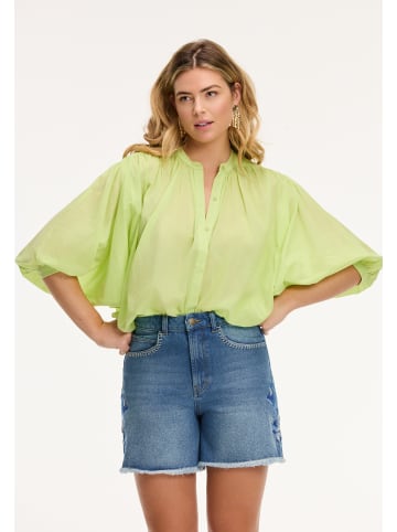 SHIWI Evelyn Blouse Fruity Blues in lime green