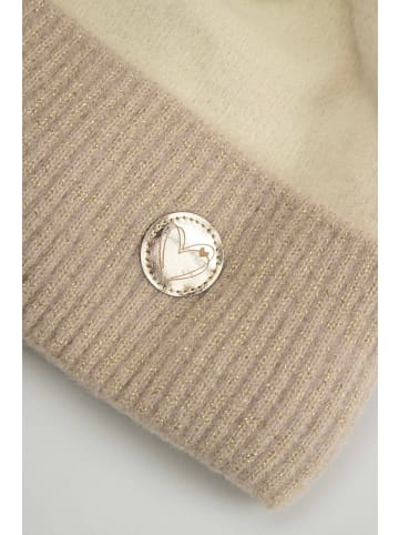 Coccodrillo Wintermütze mit Bommel in beige