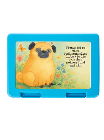 Mr. & Mrs. Panda Bentobox Mops Design mit Spruch in Weiß