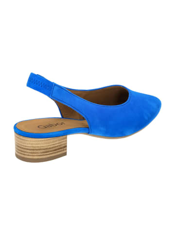 Gabor Flache Pumps in Blau