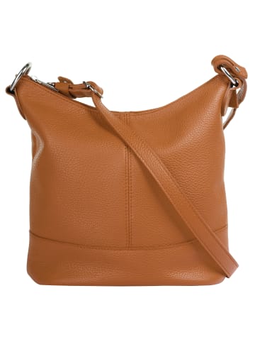Cluty Umhängetasche echt Leder in cognac