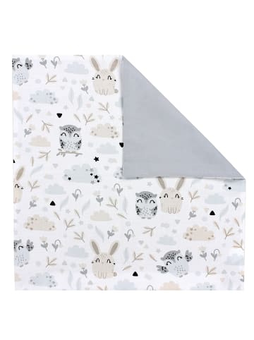 TupTam Kinder Kissenbezug Dekorativ Gemustert in beige/grau