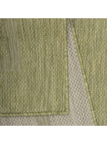 KADIMA DESIGN Teppich Outdoor Waschbar Einfarbig ALSTER Strapazierfähig OEKO-TEX in Grün