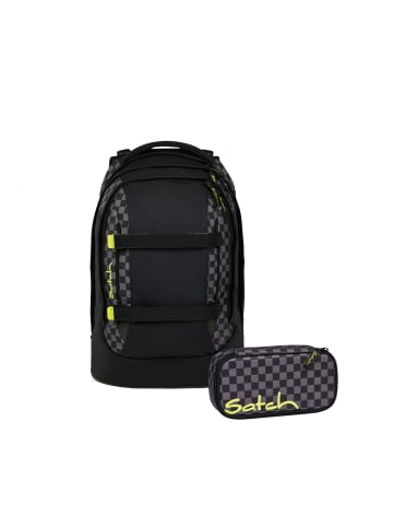 Satch Schulrucksack-Set PACK Dark Skate 2-teilig in Schwarz