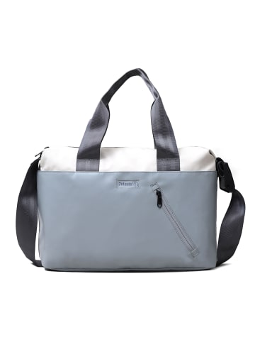 7CLOUDS Laptop Umhängetasche Erkan 7.1 in grey-off white