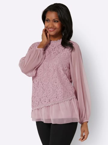 WITT WEIDEN Spitzenbluse in mauve