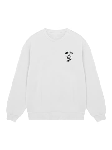 F4NT4STIC Sweatshirt Halloween Boo Crew Ghost Bestickt in off-white