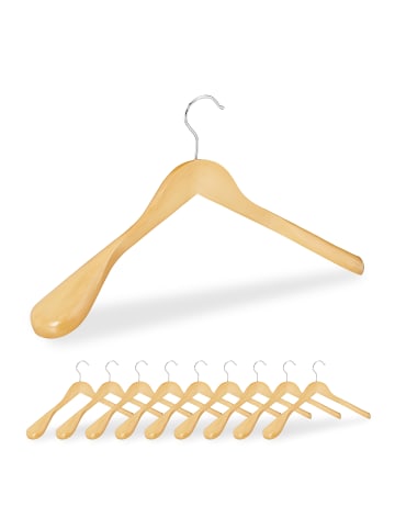 relaxdays 40x Kleiderbügel in Natur