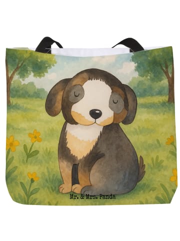 Mr. & Mrs. Panda Schultasche Hund Entspannen Design ohne Spruch in Weiß