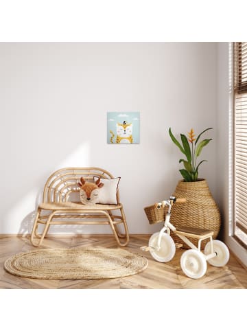 A.S. Création Leinwandbild Canvas Stay Wild Child Blau