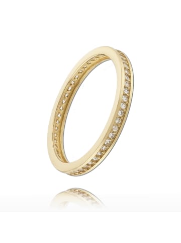 BALIA 333 Gelbgold - 8 Karat Damen Ringe 1-reihig Zirkonia Fingerring 54 (17,2)