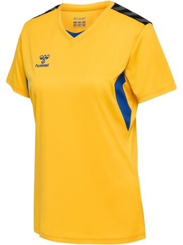 Hummel Sportshirt "Hmlauthentic Pl Jersey S/S Woman" in Gelb